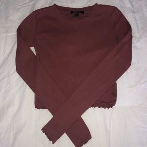 long sleeve with ruffle trim🌺